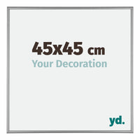 Kent Aluminium Fotokader 45x45cm Platina Voorzijde Maat | Yourdecoration.be