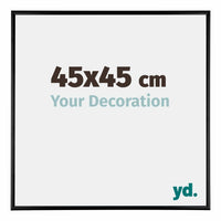 Kent Aluminium Fotokader 45x45cm Zwart Hoogglans Voorzijde Maat | Yourdecoration.be