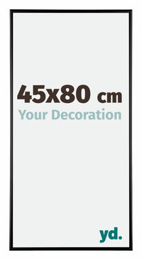 Kent Aluminium Fotokader 45x80cm Zwart Hoogglans Voorzijde Maat | Yourdecoration.be