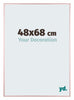 Kent Aluminium Fotokader 48x68cm Koper Voorzijde Maat | Yourdecoration.be