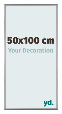 Kent Aluminium Fotokader 50x100cm Platina Voorzijde Maat | Yourdecoration.be