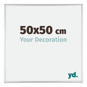 Kent Aluminium Fotokader 50x50cm Zilver Hoogglans Voorzijde Maat | Yourdecoration.be