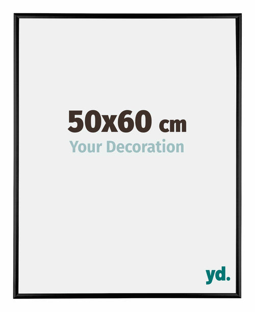 Kent Aluminium Fotokader 50x60cm Zwart Hoogglans Voorzijde Maat | Yourdecoration.be