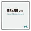 Kent Aluminium Fotokader 55x55cm Zwart Mat Voorzijde Maat | Yourdecoration.be