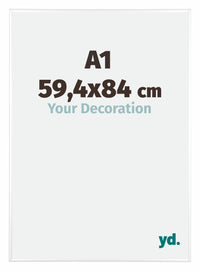 Kent Aluminium Fotokader 59 4x84cm A1 Wit Hoogglans Voorzijde Maat | Yourdecoration.be
