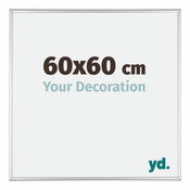 Kent Aluminium Fotokader 60x60cm Zilver Hoogglans Voorzijde Maat | Yourdecoration.be