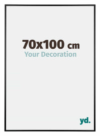 Kent Aluminium Fotokader 70x100cm Zwart Hoogglans Voorzijde Maat | Yourdecoration.be