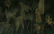 Komar Darkest Green Vlies Fotobehang 400x250cm 4 banen | Yourdecoration.be