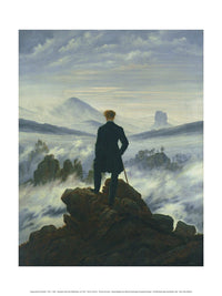 Kunstdruk Caspar David Friedrich Der Wanderer im Nebelmeer 30x40cm CDF 100 PGM | Yourdecoration.be