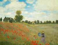 Kunstdruk Claude Monet Mohnfeld bei Argenteuil 90x70cm CM 15 PGM | Yourdecoration.be