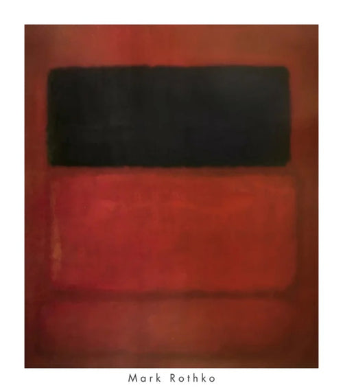 Kunstdruk Mark Rothko Black Over Reds 1957 71x81cm MKR 890 | Yourdecoration.be
