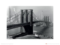 Kunstdruk Time Life Brooklyn Bridge New York 1946 40x30cm Pyramid PPR44239 | Yourdecoration.be