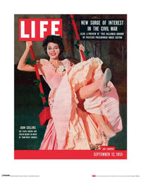 Kunstdruk Time Life Life Cover Joan Collins 40x50cm Pyramid PPR43076 | Yourdecoration.be