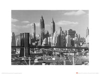 Kunstdruk Time Life Lower Manhattan Skyline 1948 40x30cm Pyramid PPR44238 | Yourdecoration.be