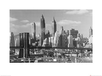 Kunstdruk Time Life Lower Manhattan Skyline 1948 80x60cm Pyramid PPR40466 | Yourdecoration.be