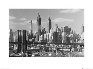 Kunstdruk Time Life Lower Manhattan Skyline 1948 80x60cm Pyramid PPR40466 | Yourdecoration.be