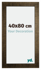 Leeds Houten Fotokader 40x80cm Champagne Geborsteld Voorzijde Maat | Yourdecoration.be