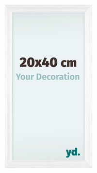 Lincoln Houten Fotokader 20x40cm Wit Voorzijde Maat | Yourdecoration.be
