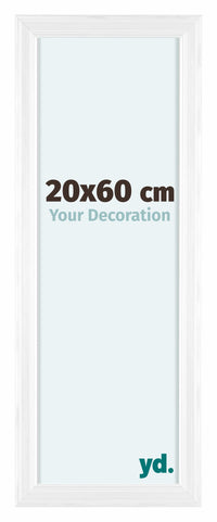 Lincoln Houten Fotokader 20x60cm Wit Voorzijde Maat | Yourdecoration.be