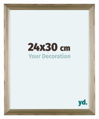 Lincoln Houten Fotokader 24x30cm Zilver Voorzijde Maat | Yourdecoration.be