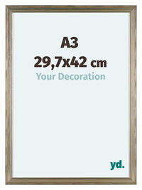Lincoln Houten Fotokader 29 7x42cm A3 Zilver Voorzijde Maat | Yourdecoration.be