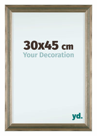 Lincoln Houten Fotokader 30x45cm Zilver Voorzijde Maat | Yourdecoration.be