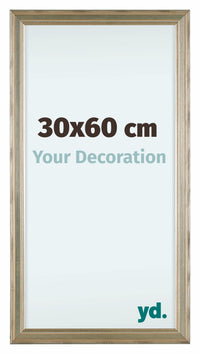 Lincoln Houten Fotokader 30x60cm Zilver Voorzijde Maat | Yourdecoration.be