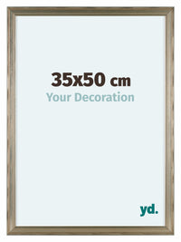 Lincoln Houten Fotokader 35x50cm Zilver Voorzijde Maat | Yourdecoration.be