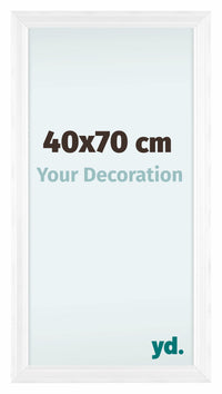 Lincoln Houten Fotokader 40x70cm Wit Voorzijde Maat | Yourdecoration.be