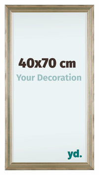 Lincoln Houten Fotokader 40x70cm Zilver Voorzijde Maat | Yourdecoration.be