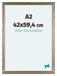 Lincoln Houten Fotokader 42x59 4cm A2 Zilver Voorzijde Maat | Yourdecoration.be