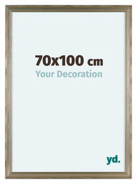 Lincoln Houten Fotokader 70x100cm Zilver Voorzijde Maat | Yourdecoration.be