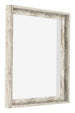 Lyon MDF Baklijst 1 1 Wit Vintage Voorzijde Schuin | Yourdecoration.be