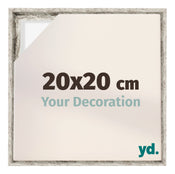 Lyon MDF Baklijst 20x20cm Wit Vintage Voorzijde Maat | Yourdecoration.be