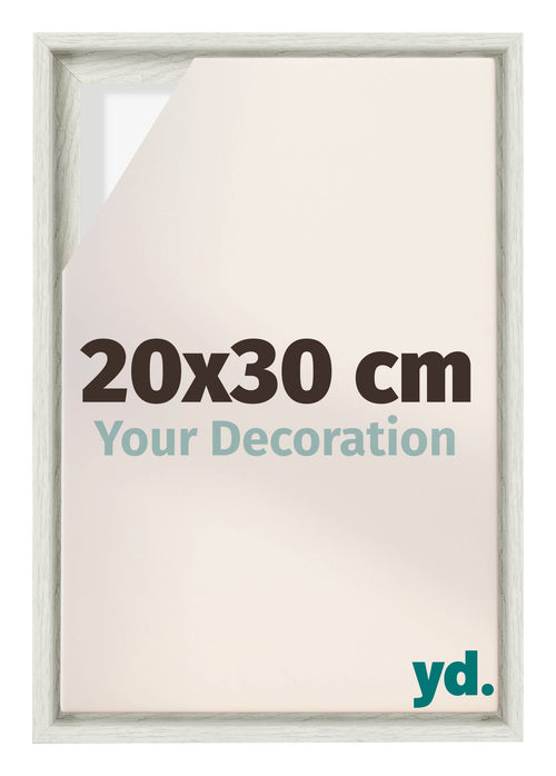 Lyon MDF Baklijst 20x30cm White Wash Voorzijde Maat | Yourdecoration.be