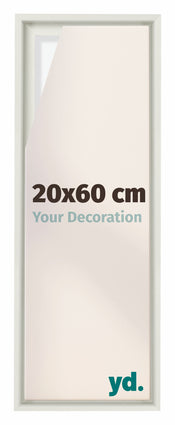 Lyon MDF Baklijst 20x60cm Wit Mat Voorzijde Maat | Yourdecoration.be