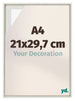 Lyon MDF Baklijst 21x29 7cm A4 White Wash Voorzijde Maat | Yourdecoration.be