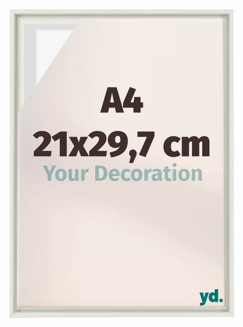 Lyon MDF Baklijst 21x29 7cm A4 Wit Mat Voorzijde Maat | Yourdecoration.be