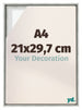 Lyon MDF Baklijst 21x29 7cm A4 Zilver Mat Voorzijde Maat | Yourdecoration.be