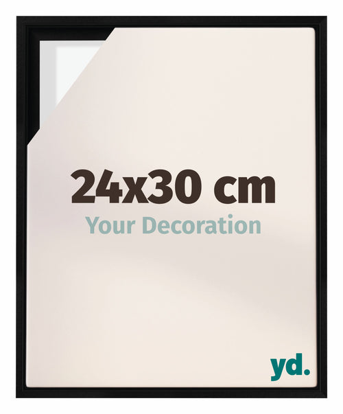 Lyon MDF Baklijst 24x30cm Zwart Mat Voorzijde Maat | Yourdecoration.be