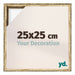 Lyon MDF Baklijst 25x25cm Goud Antiek Voorzijde Maat | Yourdecoration.be