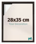 Lyon MDF Baklijst 28x35cm Donker Eiken Voorzijde Maat | Yourdecoration.be