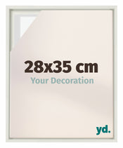 Lyon MDF Baklijst 28x35cm Wit Mat Voorzijde Maat | Yourdecoration.be
