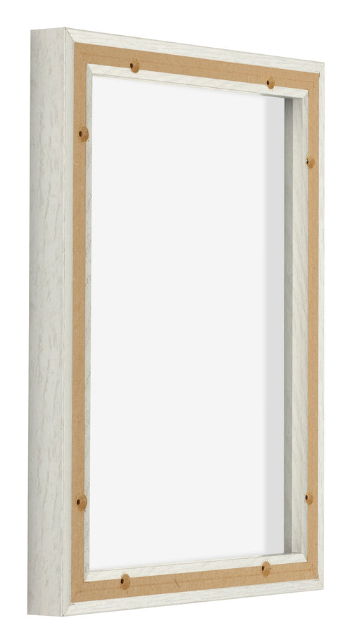 Lyon MDF Baklijst 3 4 White Wash Achterzijde Schuin | Yourdecoration.be
