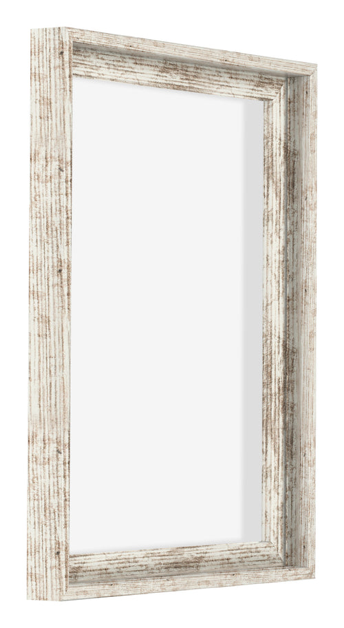 Lyon MDF Baklijst 3 4 Wit Vintage Voorzijde Schuin | Yourdecoration.be