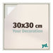 Lyon MDF Baklijst 30x30cm White Wash Voorzijde Maat | Yourdecoration.be