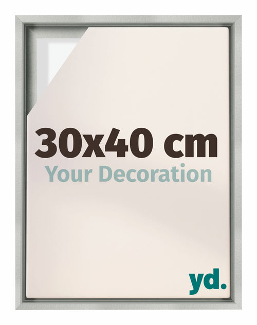 Lyon MDF Baklijst 30x40cm Zilver Mat Voorzijde Maat | Yourdecoration.be