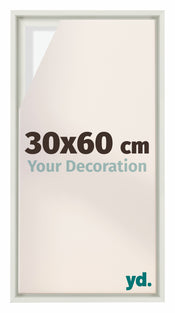 Lyon MDF Baklijst 30x60cm Wit Mat Voorzijde Maat | Yourdecoration.be