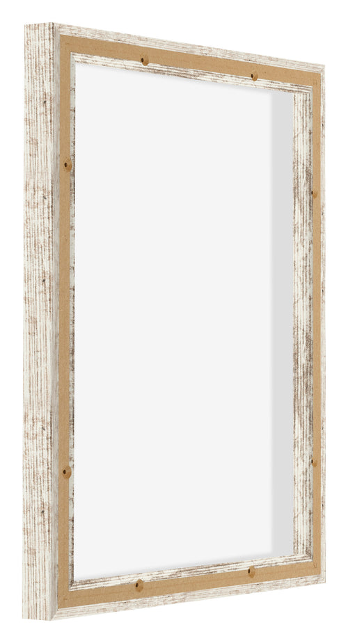 Lyon MDF Baklijst 4 5 Wit Vintage Achterzijde Schuin | Yourdecoration.be