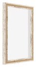 Lyon MDF Baklijst 4 5 Wit Vintage Achterzijde Schuin | Yourdecoration.be